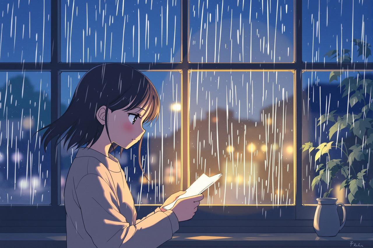 漫改剧 - 雨天的来信 - 深夜疗愈动漫短剧封面